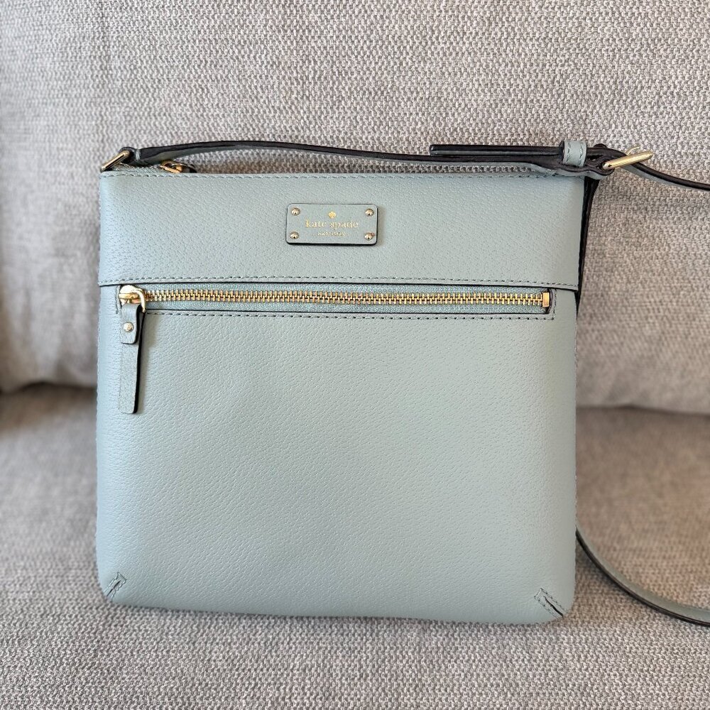 👜✨ Kate Spade New York Leather Crossbody Bag – Mint / Seafoam Green ✨👜 NWOT